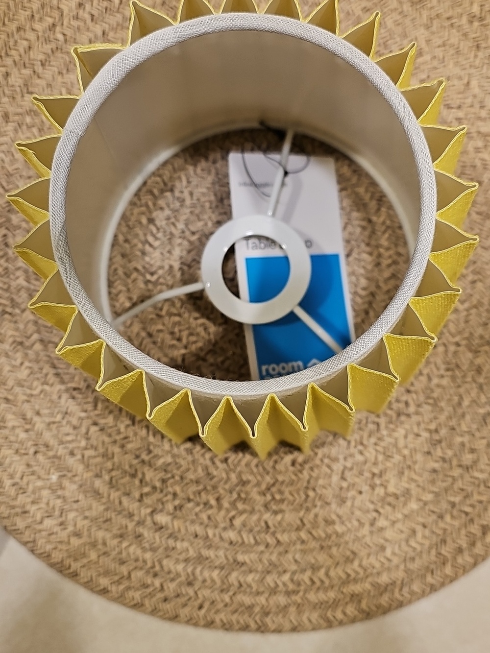 Room Essentials 10in. Sunflower Yellow Table Lamp - Picture 8 of 12